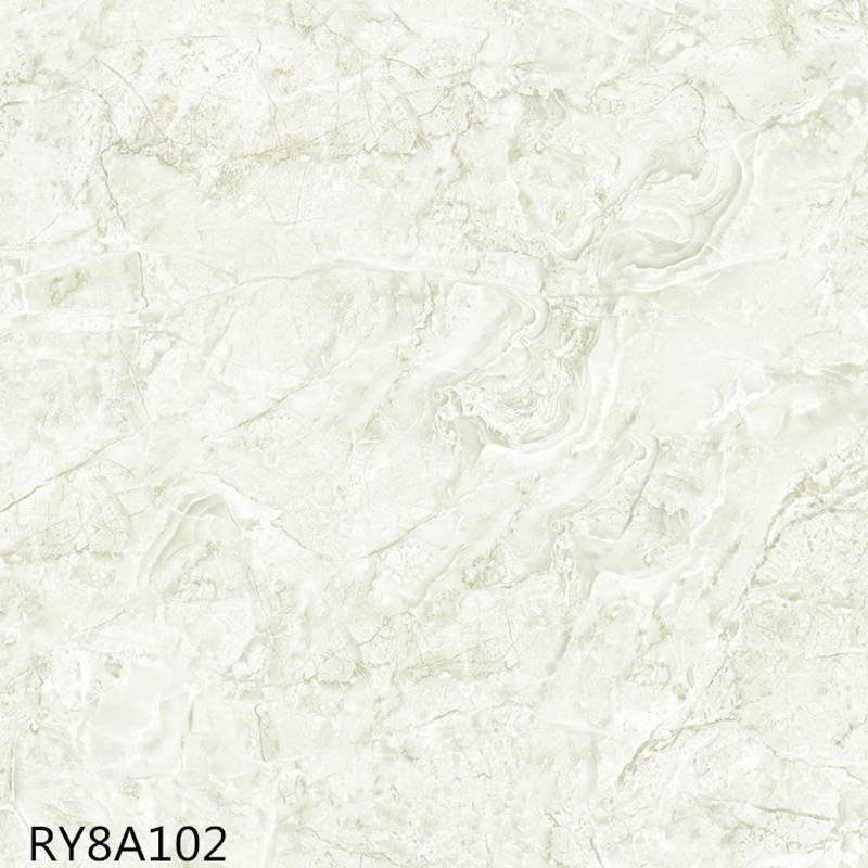 Modern design soft glazed porcelain tile silver stone RY8A102