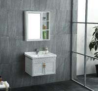 white wood grain bathroom vanity